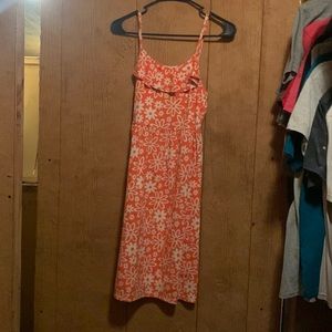 Orange flower dress